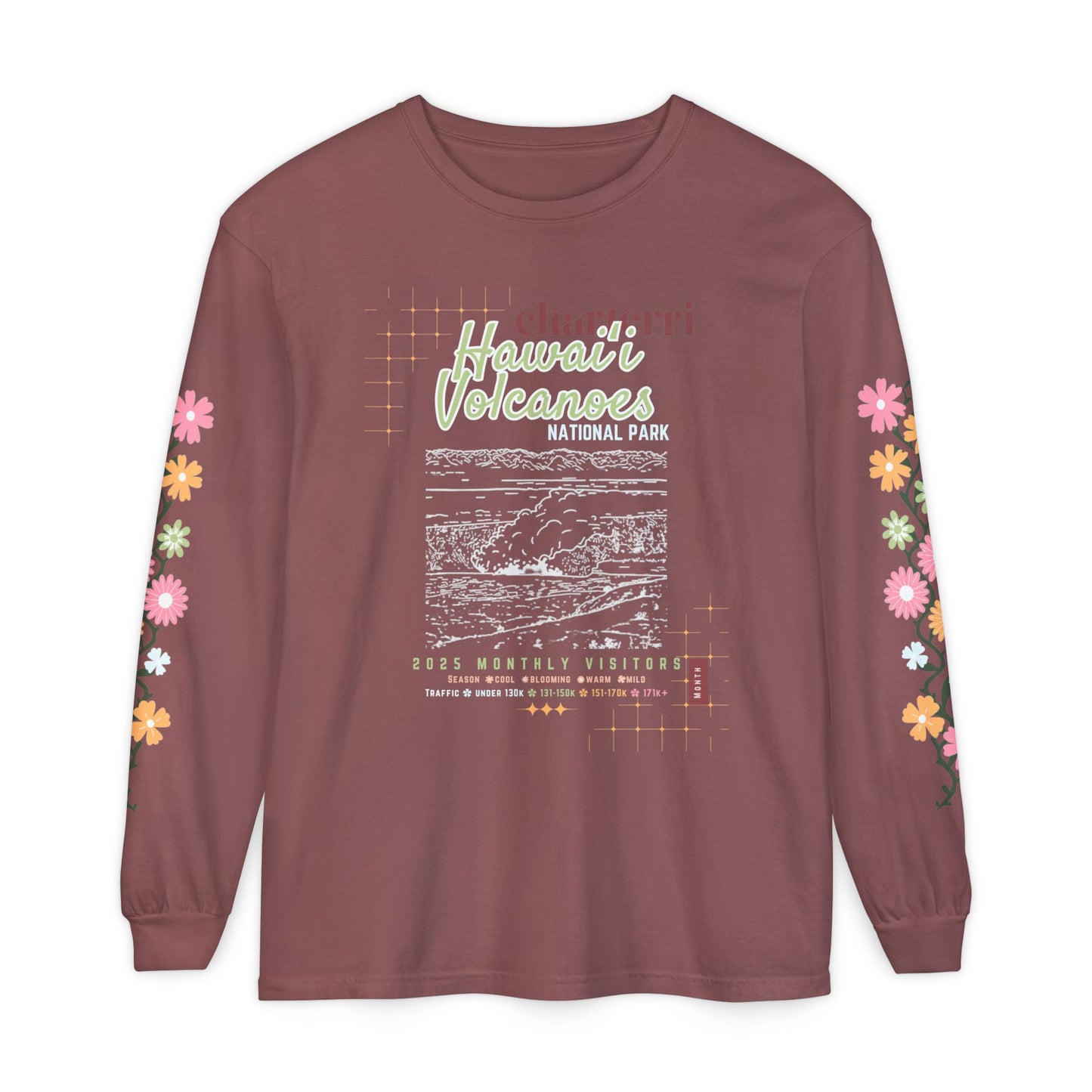 Hawaii Volcanoes Visitor Traffic Shirt
