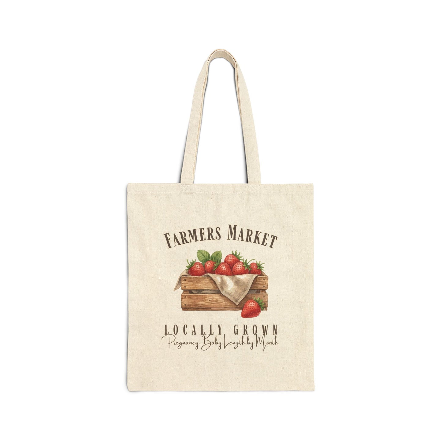 Baby Length Farmers Market Canvas Tote