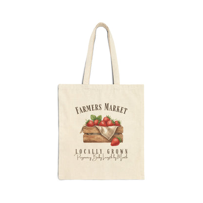 Baby Length Farmers Market Canvas Tote